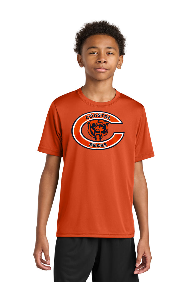Del Mar Coastal Bears Youth Cooling Performance Short Sleeve Tee A4NB3142