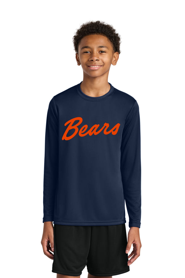 Del Mar Coastal Bears Youth Cooling Performance Long Sleeve Tee A4NB3165