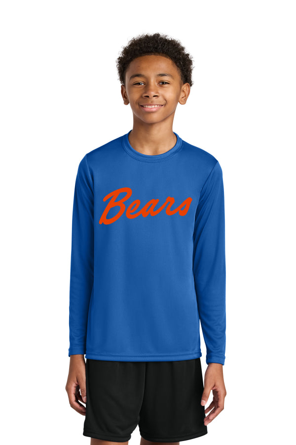 Del Mar Coastal Bears Youth Cooling Performance Long Sleeve Tee A4NB3165