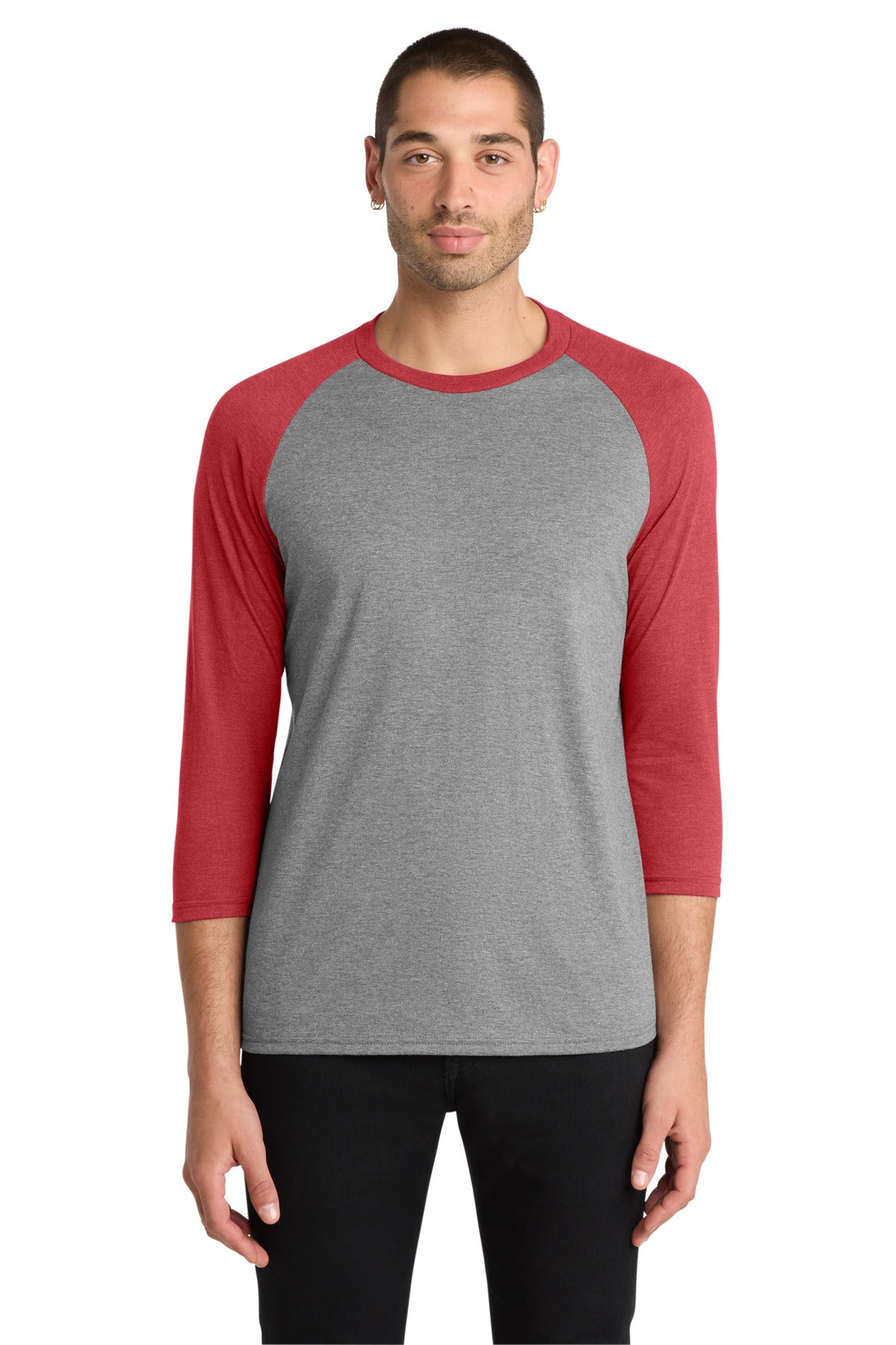 District Perfect Tri 3/4-Sleeve Raglan DM136