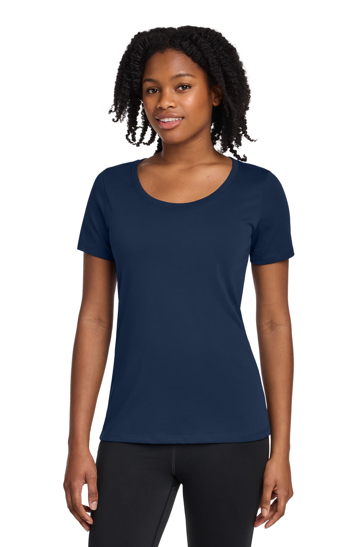 Nike Women's Dri-FIT Cotton/Poly Scoop Neck Tee NKBQ5234