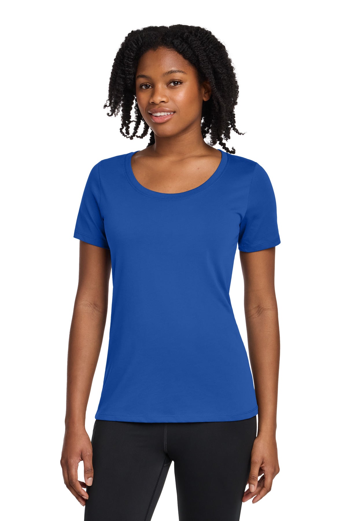 Nike Women's Dri-FIT Cotton/Poly Scoop Neck Tee NKBQ5234