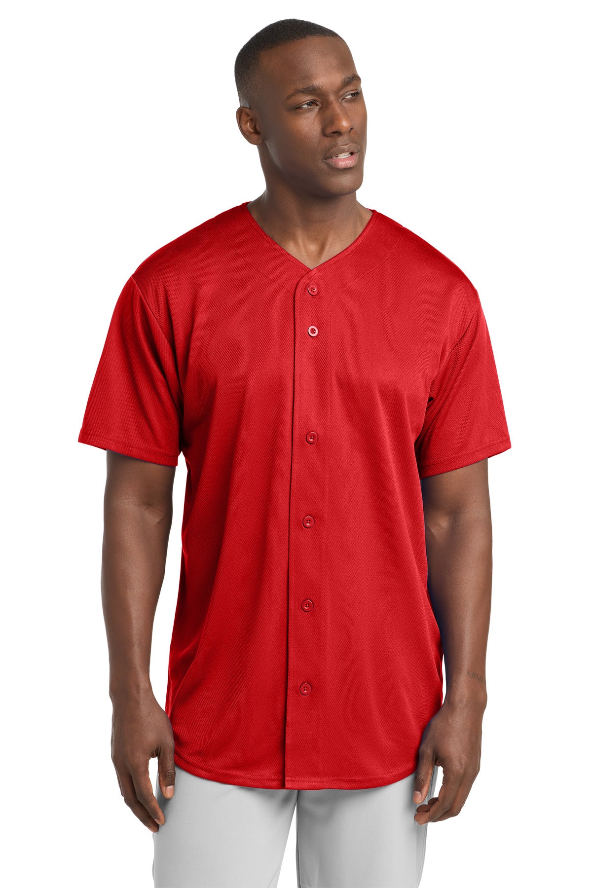 Del Mar Coastal Bears PosiCharge Tough Mesh Full-Button Jersey ST220