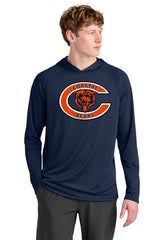 Del Mar Coastal Bears Cooling Performance Long Sleeve Hooded Tee A4N3409