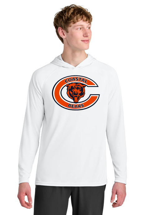 Del Mar Coastal Bears Cooling Performance Long Sleeve Hooded Tee A4N3409
