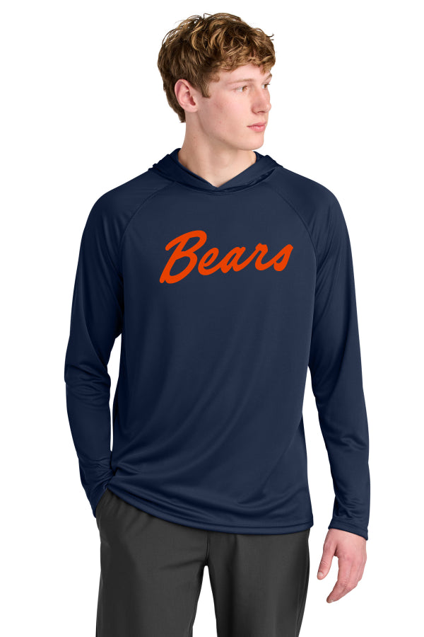 Del Mar Coastal Bears Cooling Performance Long Sleeve Hooded Tee A4N3409