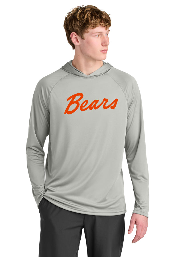 Del Mar Coastal Bears Cooling Performance Long Sleeve Hooded Tee A4N3409