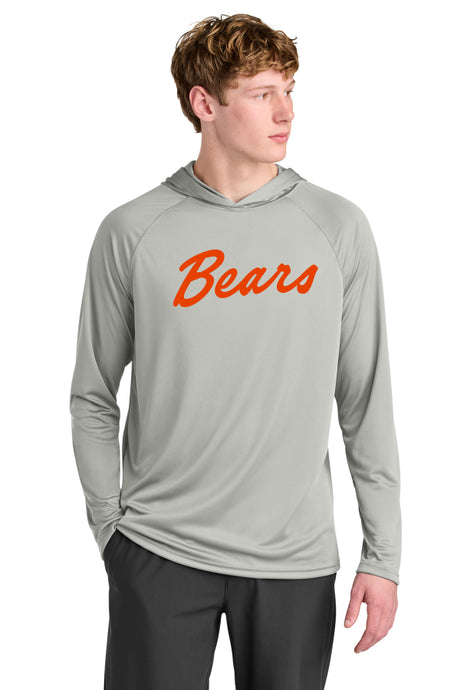 Del Mar Coastal Bears Cooling Performance Long Sleeve Hooded Tee A4N3409