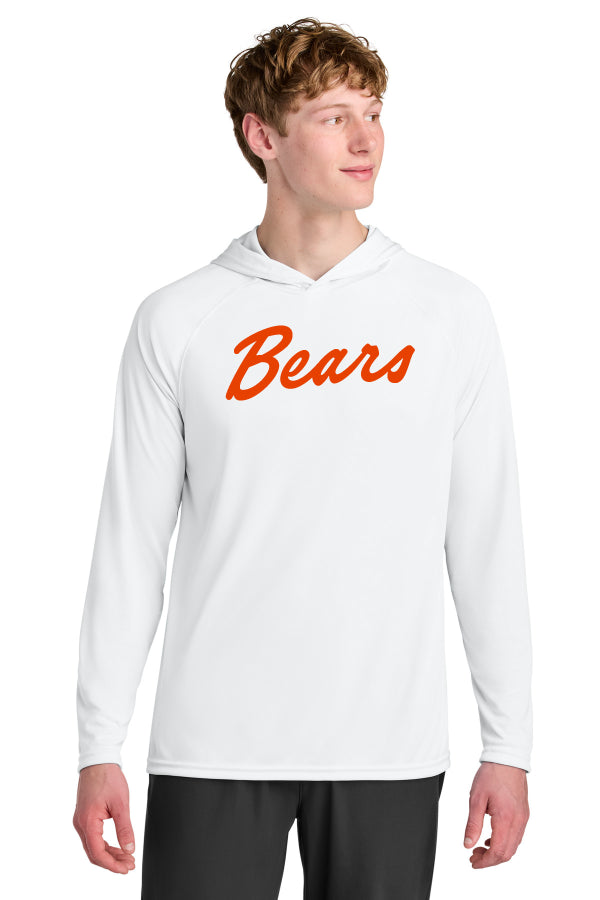 Del Mar Coastal Bears Cooling Performance Long Sleeve Hooded Tee A4N3409