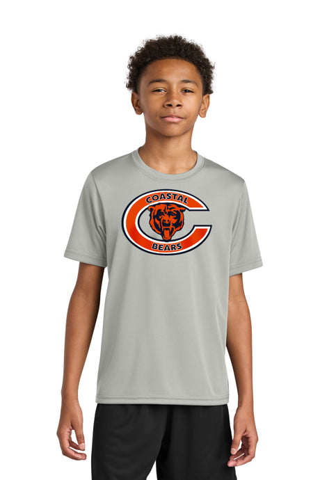 Del Mar Coastal Bears Youth Cooling Performance Short Sleeve Tee A4NB3142