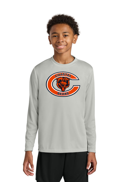 Del Mar Coastal Bears Youth Cooling Performance Long Sleeve Tee A4NB3165