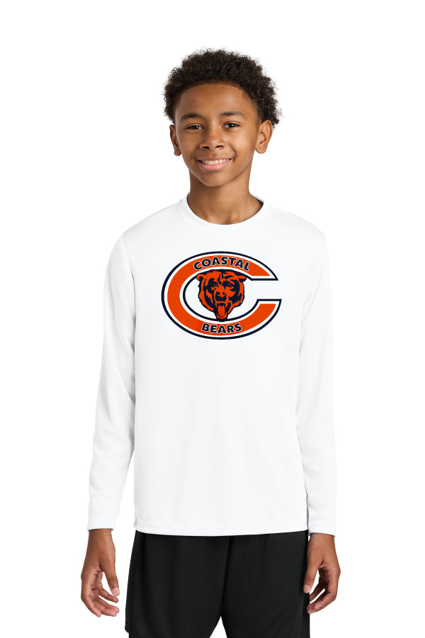 Del Mar Coastal Bears Youth Cooling Performance Long Sleeve Tee A4NB3165
