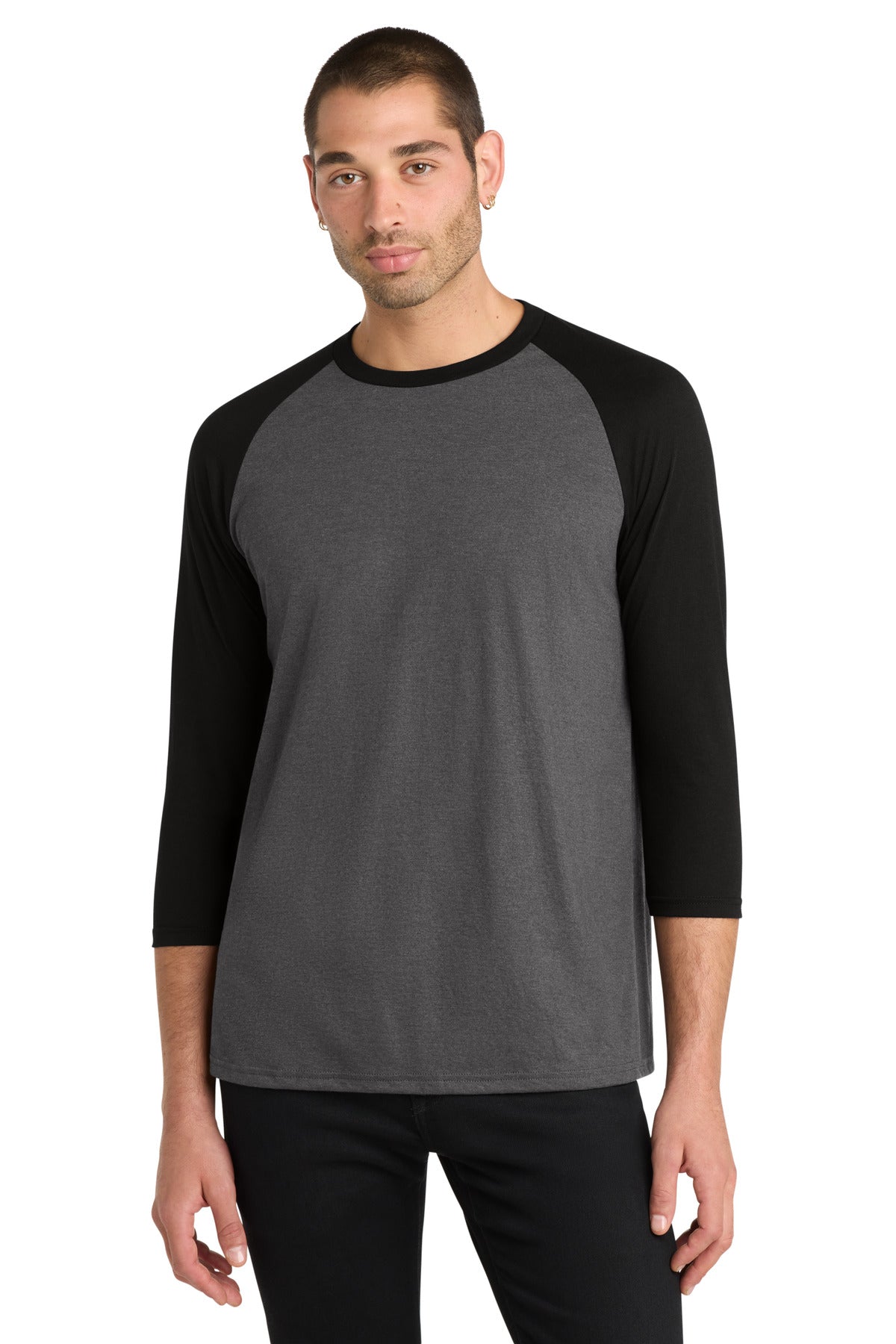District Perfect Tri 3/4-Sleeve Raglan DM136