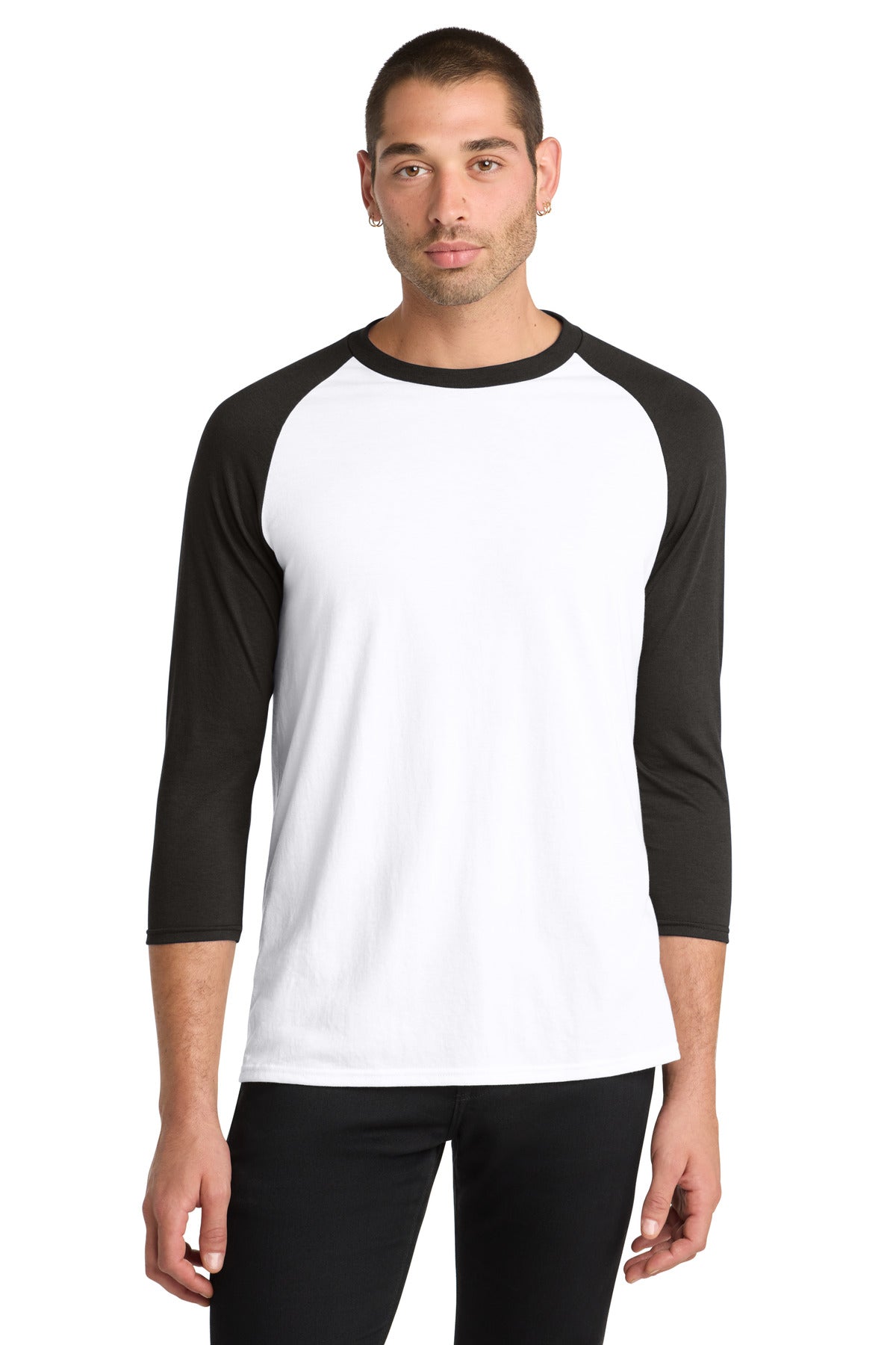 District Perfect Tri 3/4-Sleeve Raglan DM136
