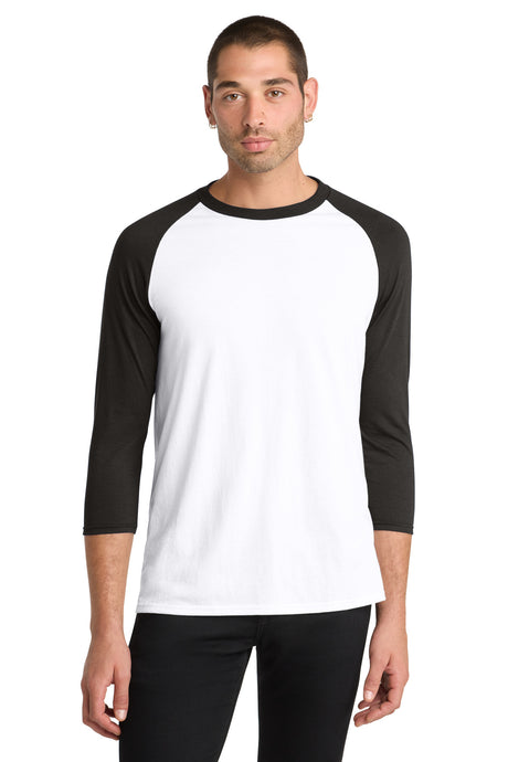 District Perfect Tri 3/4-Sleeve Raglan DM136
