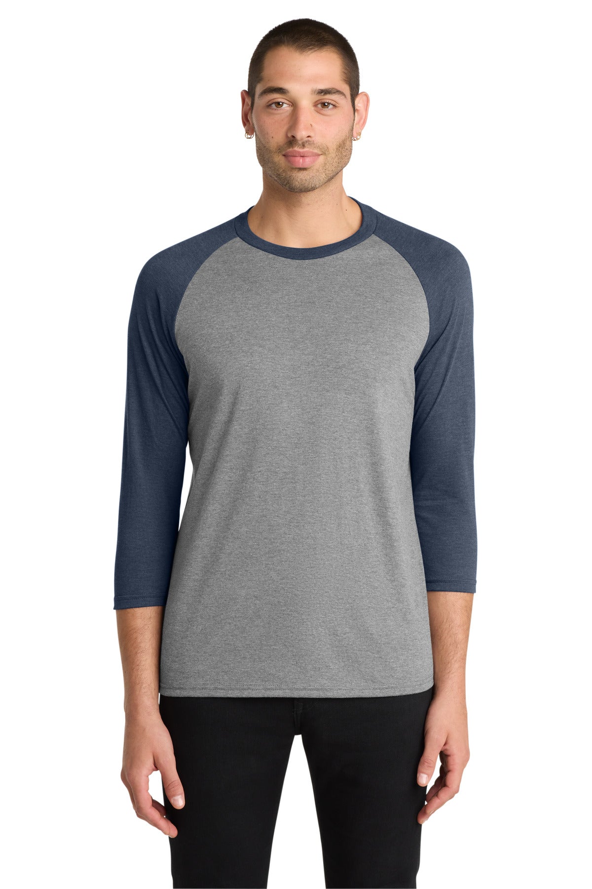 District Perfect Tri 3/4-Sleeve Raglan DM136