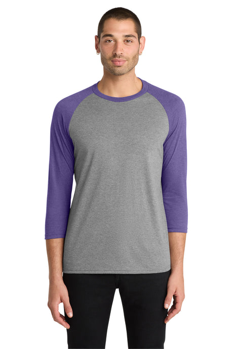 District Perfect Tri 3/4-Sleeve Raglan DM136