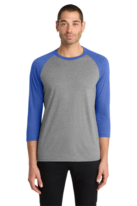 District Perfect Tri 3/4-Sleeve Raglan DM136