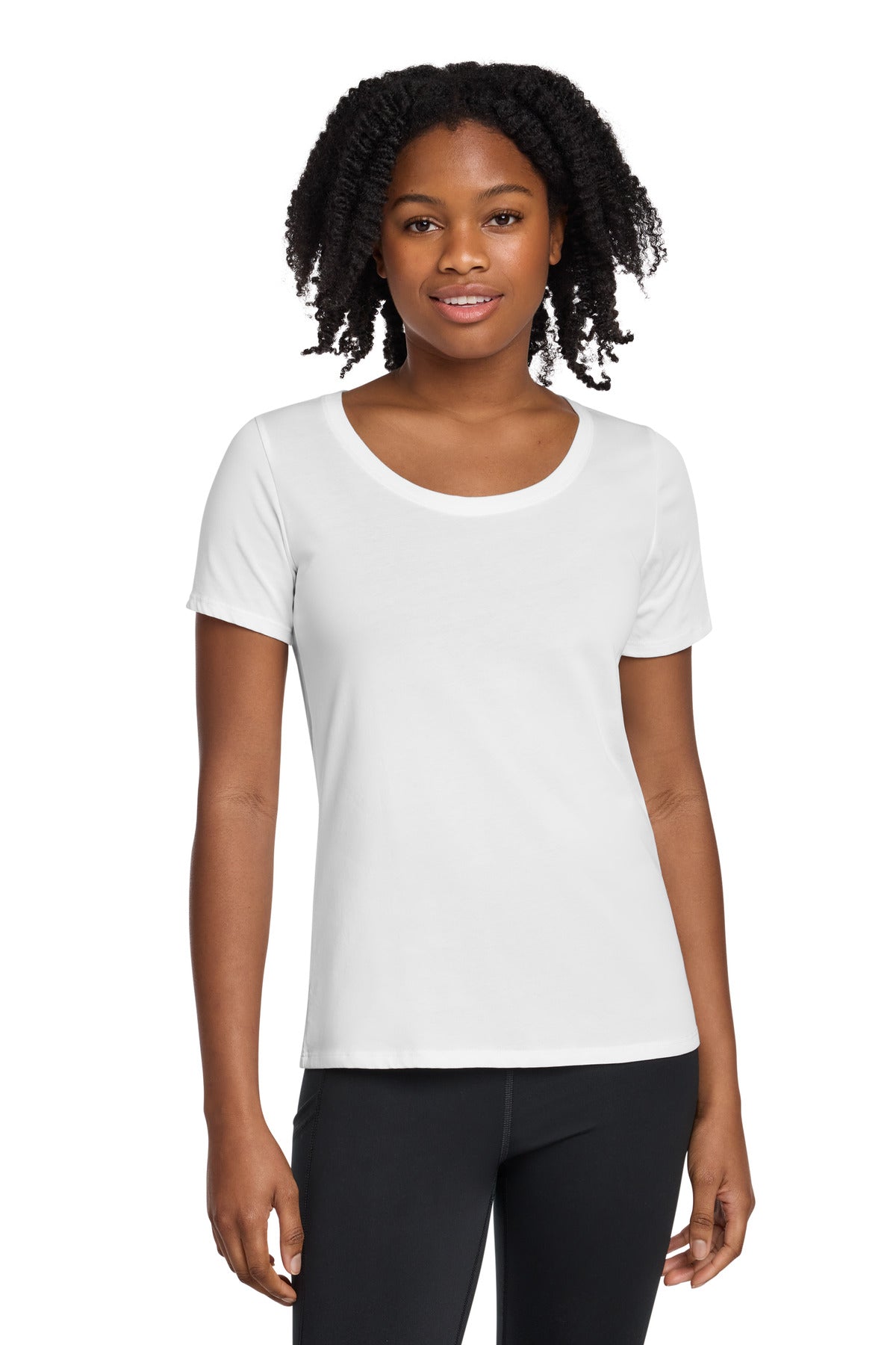 Nike Women's Dri-FIT Cotton/Poly Scoop Neck Tee NKBQ5234
