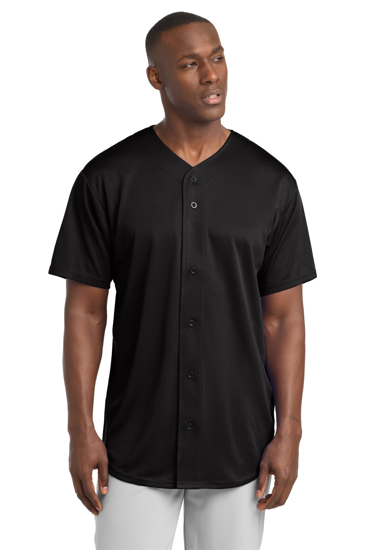 Sport-Tek PosiCharge Tough Mesh Full-Button Jersey ST220